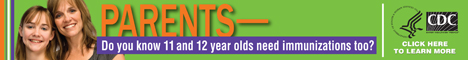 Pre-Teen Immunization Campaign Banner