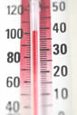 Picture of a thermometer at 103 degrees